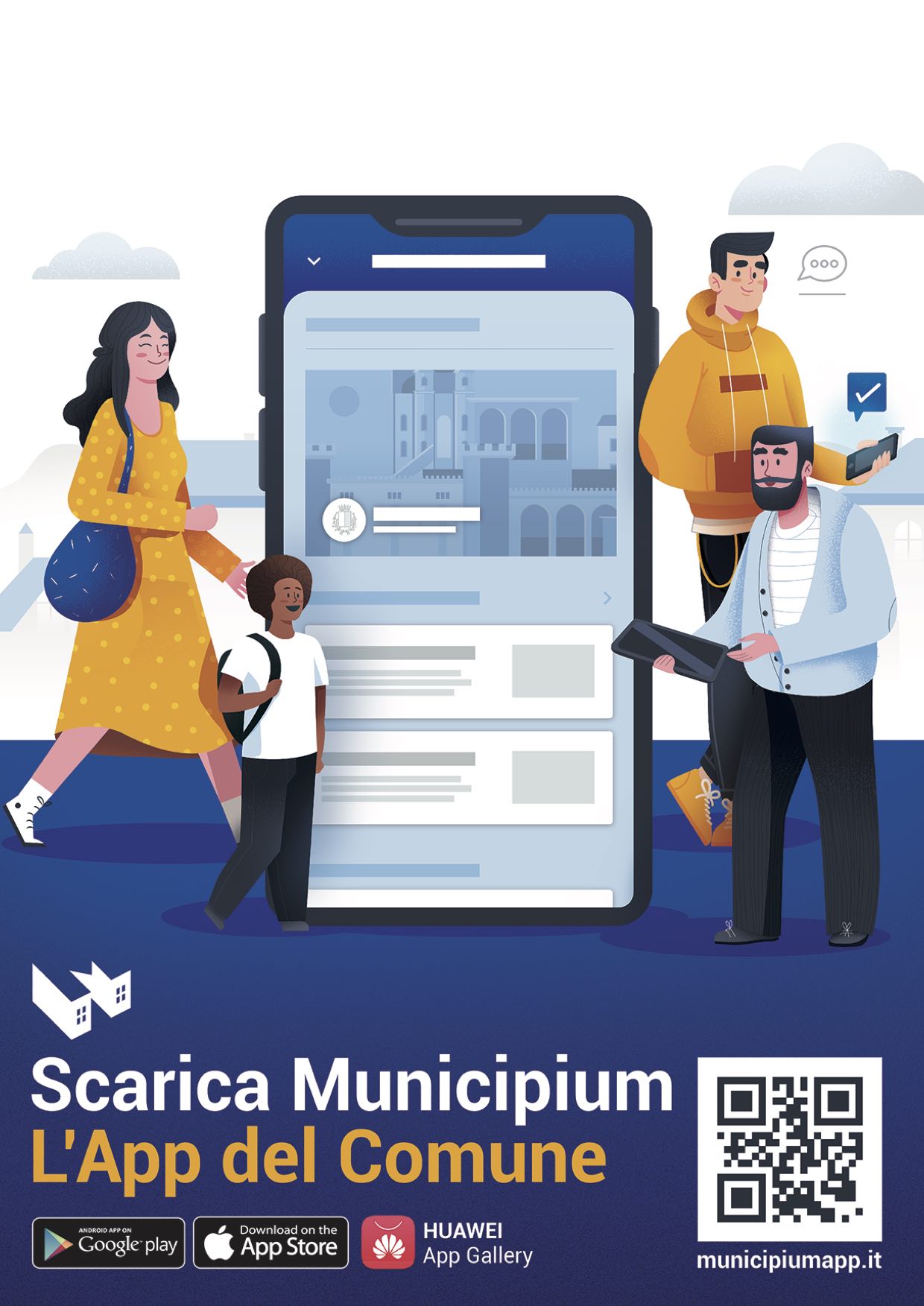 Scarica l'App Municipium per rimanere informato