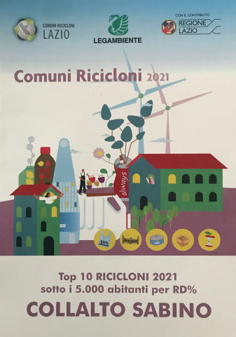 Premio Comune Riciclone 2021 - 79,20% - primi in Provincia di Rieti